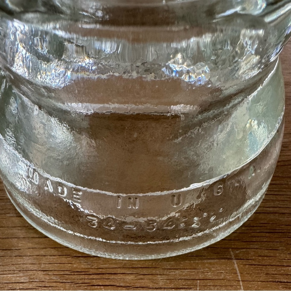 Vintage Hemingray-45 Clear Glass Telegraph Insulator Pair USA 1954 - Picture 4 of 8